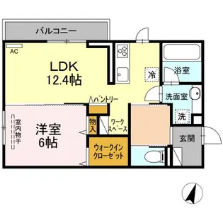 グリシーヌ串戸【2階】の間取り