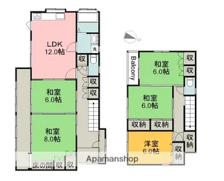 広島県広島市西区己斐上2丁目【一戸建】の間取り