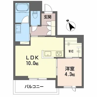 パストラール己斐中【3階】の間取り