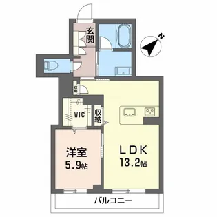 フィグ古江東町【3階】の間取り