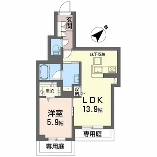 フィグ古江東町【1階】の間取り