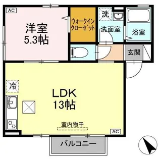 ルミエール祇園【1階】の間取り