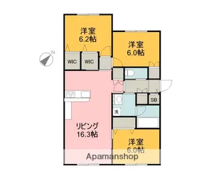 MAISON SYMBIOSE【103号室】の間取り