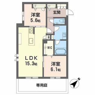 YANAGI TAKASU【1階】の間取り