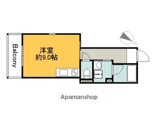 ベルヒルズ桜尾【1階】の間取り