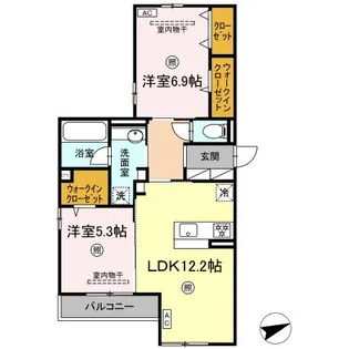 ボナール【2階】の間取り