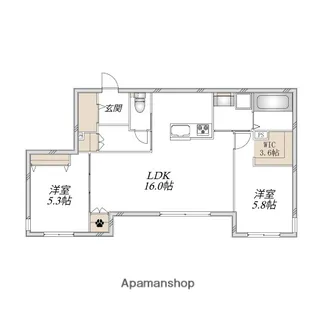 へーベルメゾン幹【1階】の間取り