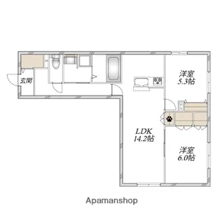 へーベルメゾン幹【1階】の間取り