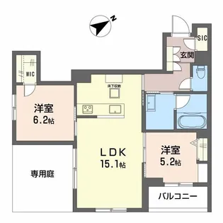 ALLUME【1階】の間取り