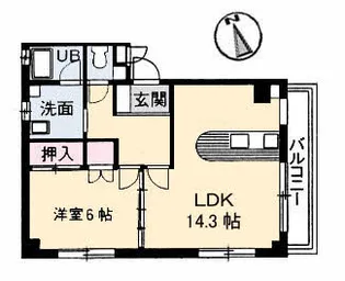 コーポワタナベ【0201号室】の間取り