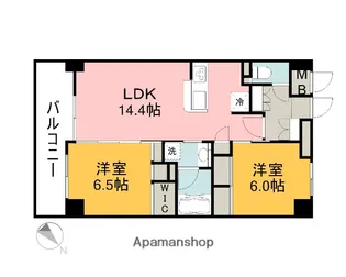 フラッツ庚午【5階】の間取り