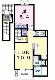 グラシオッソーレ【2階】の間取り