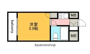 スタープラザ三筋【1階】の間取り