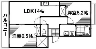 フレヴェール【1階】の間取り