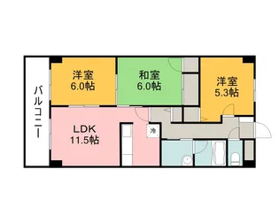 グランカーサ古江【7階】の間取り