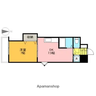 ミッションデルタ【6階】の間取り