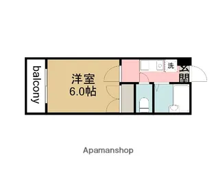 サンライズ草津南【5階】の間取り