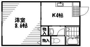クレール宮島口【1階】の間取り