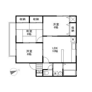 T.VILLAGE B棟【1階】の間取り