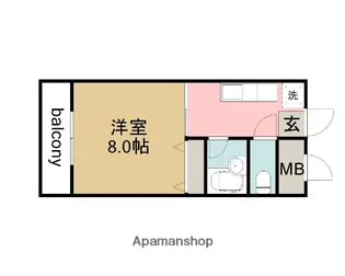 己斐西ハイム【2階】の間取り