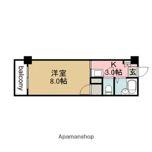 リマーカーブル己斐【4階】の間取り