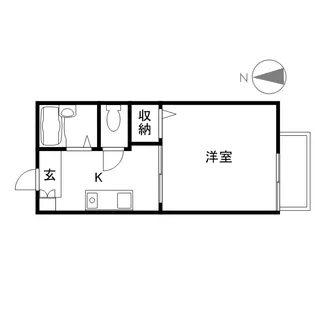 クレール五月が丘【1階】の間取り