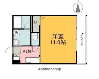 フリージアコート【8階】の間取り