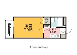 アストロ庚午【4階】の間取り