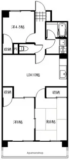 サンシティー十日市【2階】の間取り