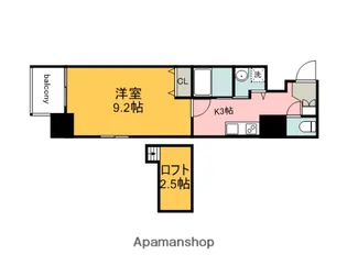 グラビスコート紙屋町【3階】の間取り