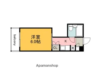 カルム大手町【7階】の間取り