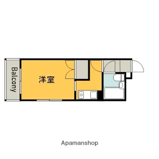 クレセント小町【404号室】の間取り