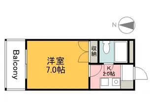 パレグレース仁保【205号室】の間取り