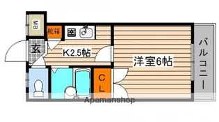 リバーパレス牛田新町【1階】の間取り
