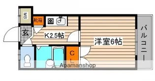 リバーパレス牛田新町【3階】の間取り