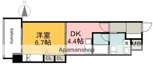 1Kの間取り画像