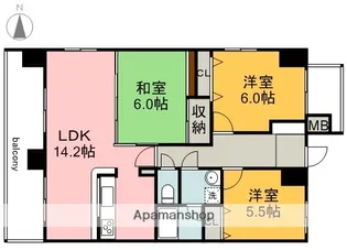 3LDKの間取り画像