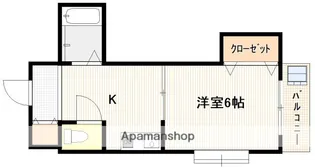 タウン己斐西【4階】の間取り