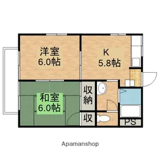 ファジー洋光【101号室】の間取り