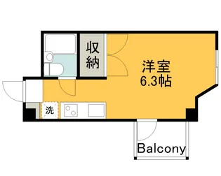 MAPLECOURT【204号室】の間取り
