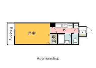 LA PRIMAVILLA地蔵通り【7階】の間取り