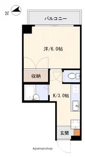 メルクマール御幸橋【2階】の間取り