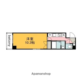 ウイング十日市【6階】の間取り