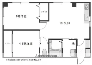 リバーサイド舟入【7階】の間取り