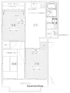 ビューハイツ南千田【1階】の間取り