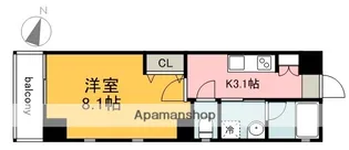 リフレスロイヤルシティⅡ【601号室】の間取り