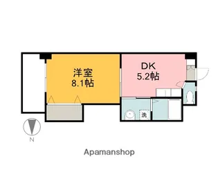 メイプル吉島【802号室】の間取り