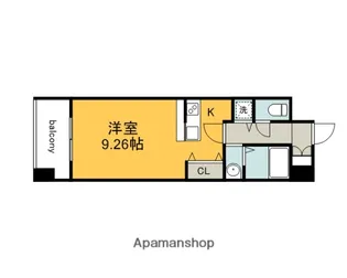 グラビスコート加古町【8階】の間取り