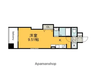 グラビスコート加古町【10階】の間取り