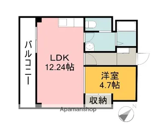 ソフィアコート庚午中【1階】の間取り